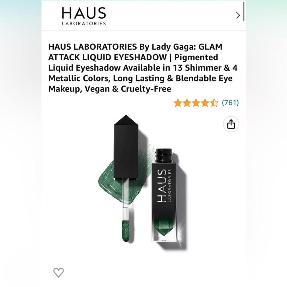 NEW HAUS Laboratories liquid eyeshadow
